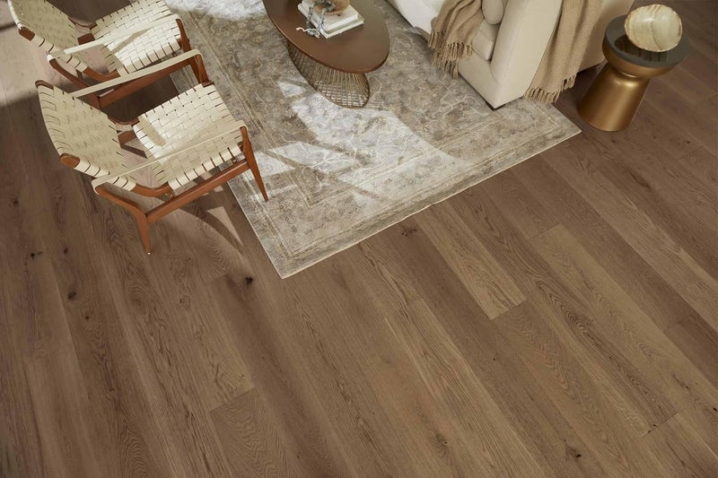 EFUS Mediterranean Hickory 9/16" Thick x 8.66" Width x 20" - 86.6" Varying Length Engineered Hardwood Flooring Sample, Minimalist - Image 3